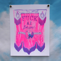 Fuck AI Forever Riso Print