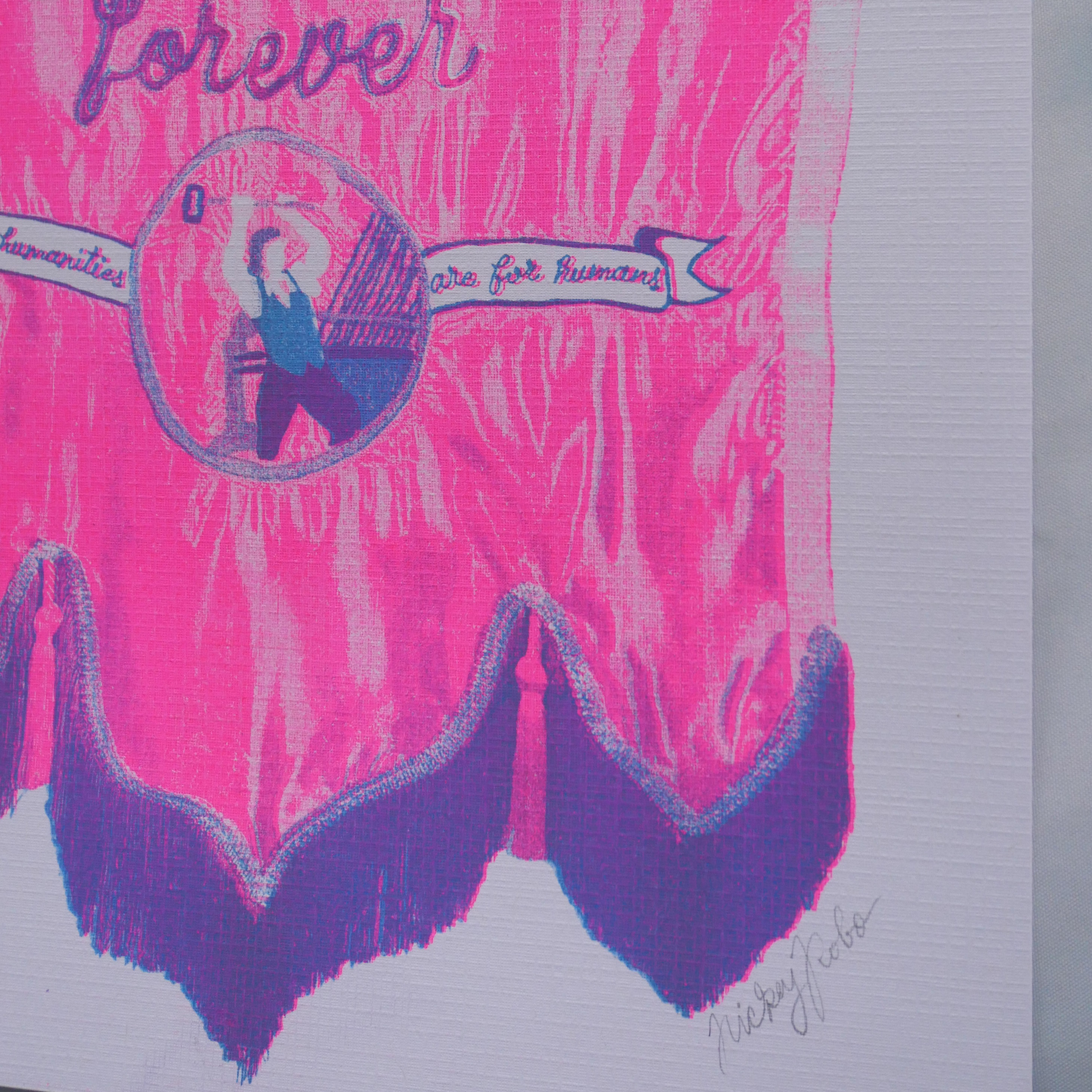 Fuck AI Forever Riso Print
